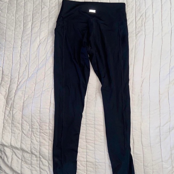 Super cute black pink x VSX leggings active athletic wear outdoor yoga tights - Picture 8 of 15